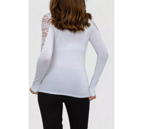 Блуза, колір білий, 186R521