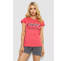 Женская пижама с принтом, цвет розовый, 243R3255
