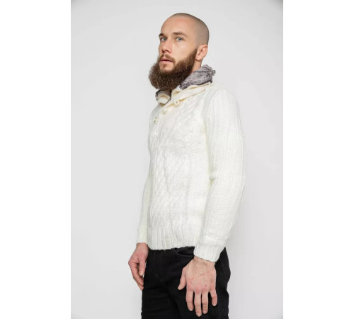 Свитер мужской, цвет белый, 214R10331