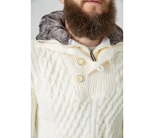 Свитер мужской, цвет белый, 214R10331