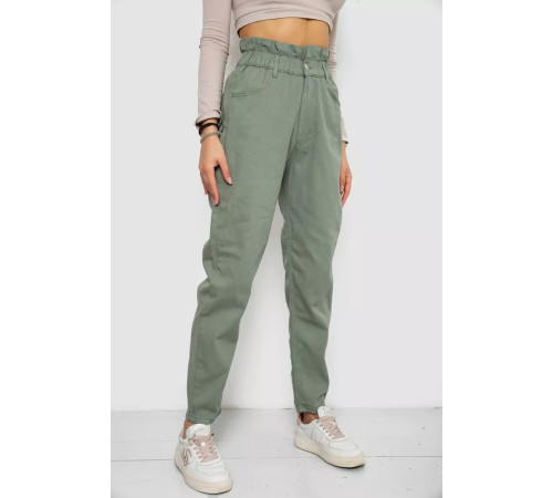 Джинси жіночі, колір оливковий, 250R1573