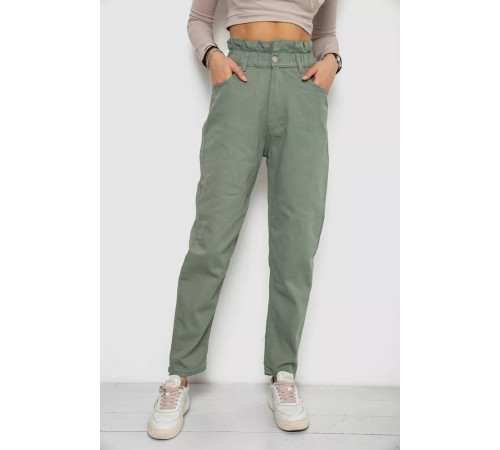 Джинси жіночі, колір оливковий, 250R1573