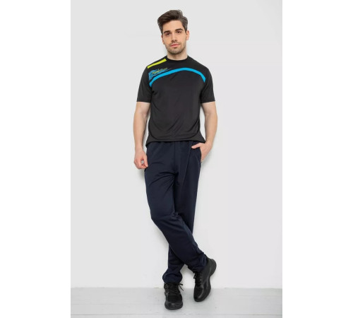 Спорт штани чоловічі, колір темно-синій, 244R401