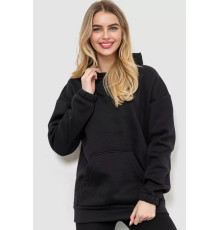 Худая женская тринитка на флисе, цвет черный, 102R364.