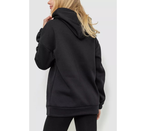 Худая женская тринитка на флисе, цвет черный, 102R364.