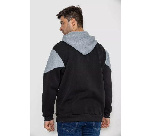 Кофта мужская на флисе, цвет серо-черный, 244R2563.
