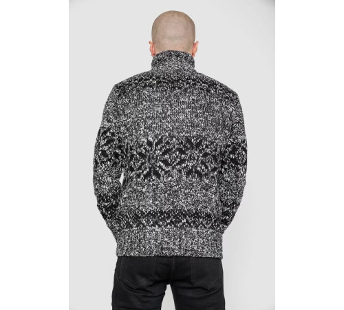 Свитер мужской, цвет черно-белый, 214R10321.