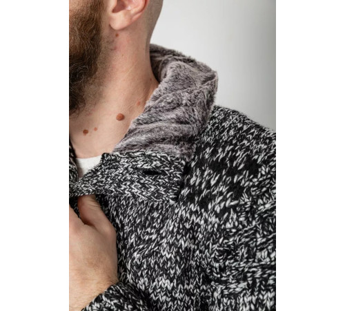 Свитер мужской, цвет черно-белый, 214R10321.