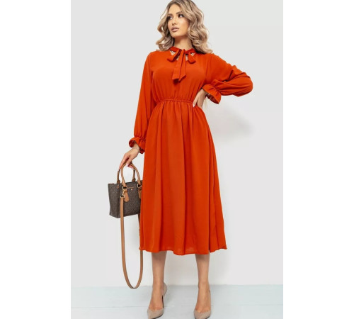 Ошатне плаття, колір теракотовий, 204R601