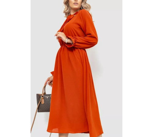 Ошатне плаття, колір теракотовий, 204R601