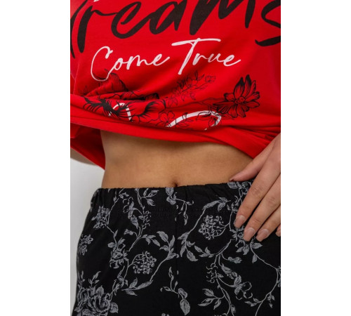 Женская пижама с принтом, цвет красный, 243R10317