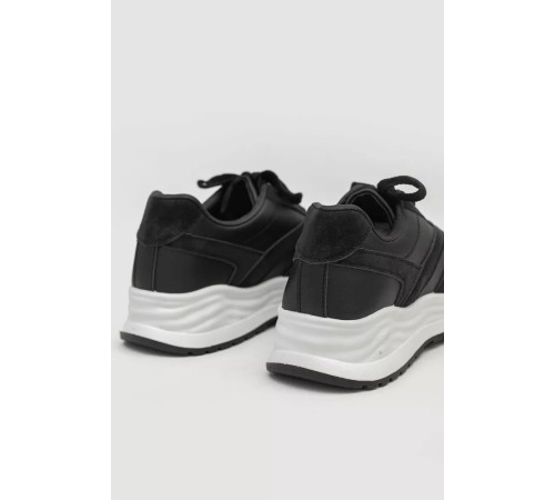 Кросівки жіночі екошкіра, колір чорний, 243R186-157