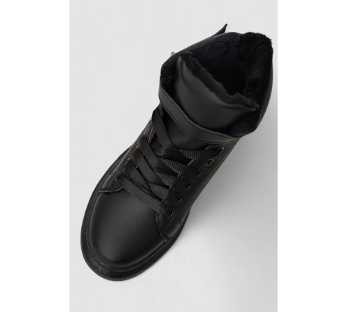 Ботинки зимние женские на меху, черный, 248RA2251