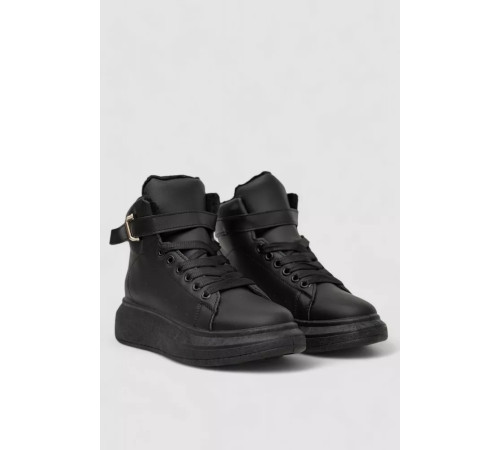 Ботинки зимние женские на меху, черный, 248RA2251