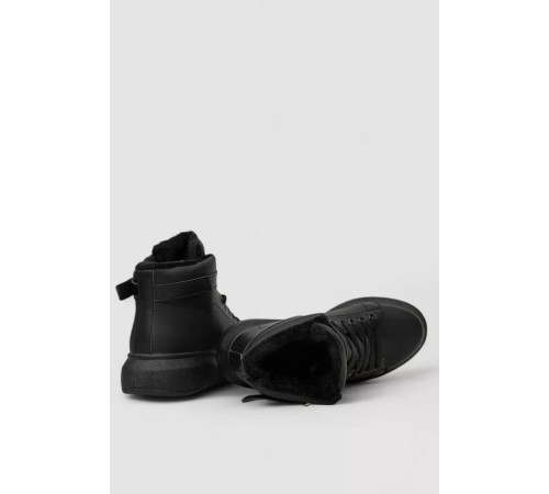 Ботинки зимние женские на меху, черный, 248RA2251