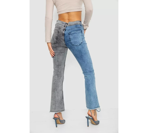 Джинсы женские расклешенные, цвет серо-синий, 247R904.