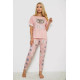 Пижама женская с принтом, цвет персиковый, 243R15240.