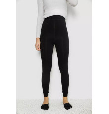 Лосіни утеплені на хутрі, колір чорний, 139RF819