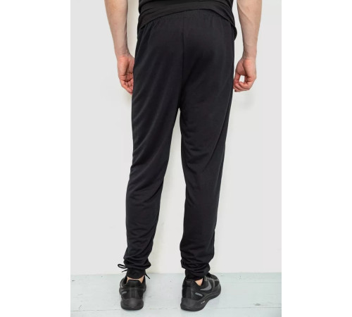 Спорт мужские брюки, цвет черный, 244R4770