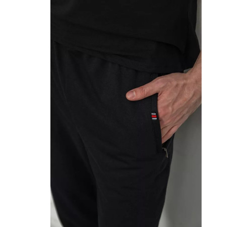 Спорт мужские брюки, цвет черный, 244R4770