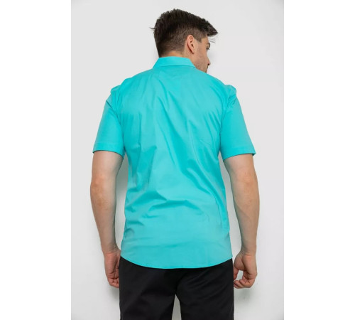 Сорочка чоловіча однотонна, колір бірюзовий, 214R7119