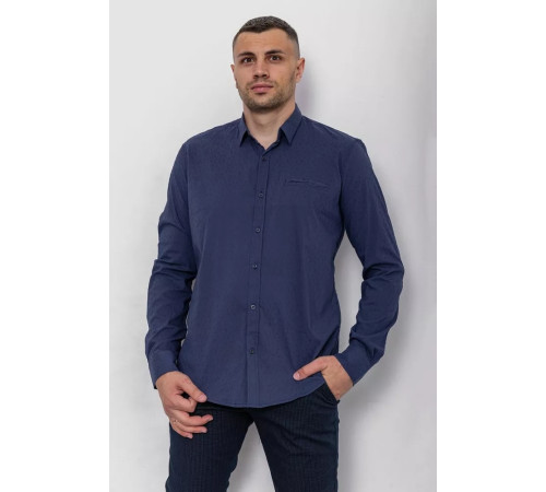 Сорочка чоловіча класична, колір синій, 244R4686