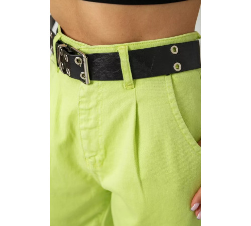 Джинсы женские баллоны, цвет салатовый, 182R00315.