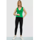 Майка жіноча однотонна, колір зелений, 186R303