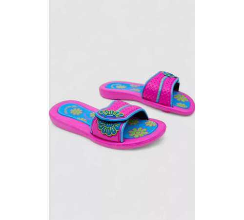 Шльопанці гумові дитячі для дівчаток, колір фуксія, 243R617C-59