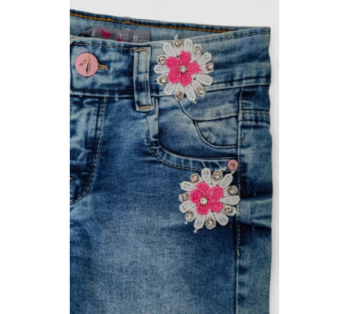 Джинсовые шорты для девочки, цвет синий, 247R10001