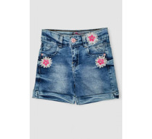 Шорти джинсові для дівчинки, колір синій, 247R10001