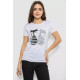 Футболка жіноча з принтом, колір білий, 244R502