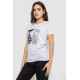 Футболка жіноча з принтом, колір білий, 244R502