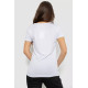 Футболка жіноча з принтом, колір білий, 244R502