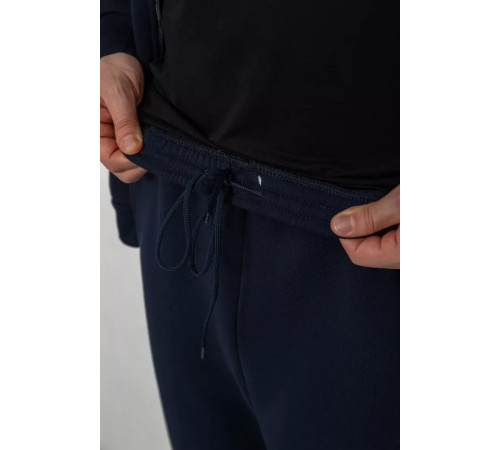 Спорт чоловічий костюм на флісі, колір темно-синій, 244R967