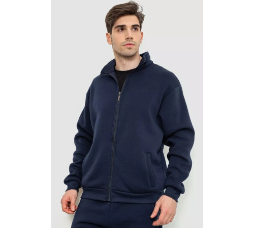Спорт чоловічий костюм на флісі, колір темно-синій, 244R967