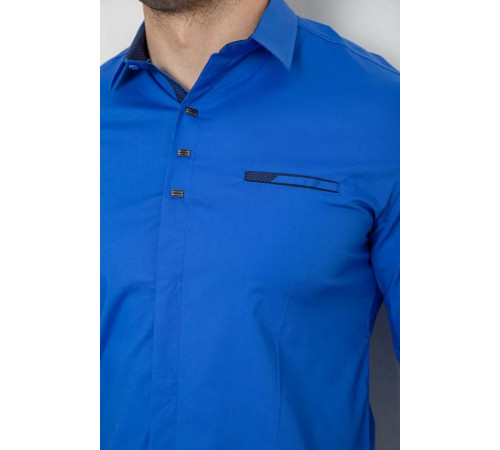 Сорочка чоловіча, колір електрик, 214R7843