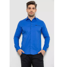 Рубашка мужская, цвет электрик, 214R7843