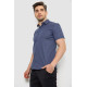 Сорочка чоловіча з принтом, колір джинс, 214R7129