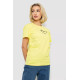 Женская футболка с принтом, цвет желтый, 238R57384-1
