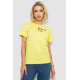 Женская футболка с принтом, цвет желтый, 238R57384-1