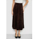 Юбка бархатная годе, цвет коричневый, 167R375