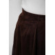 Юбка бархатная годе, цвет коричневый, 167R375