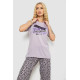 Пижама женская с принтом, цвет светло-сиреневый, 243R3038-B