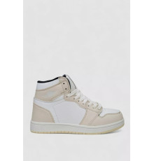 Кросівки жіночі зимові на хутрі, колір біло-бежевий, 248RH1030