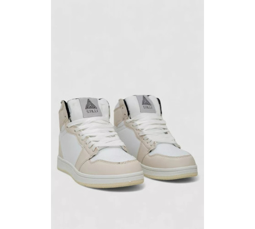 Кросівки жіночі зимові на хутрі, колір біло-бежевий, 248RH1030