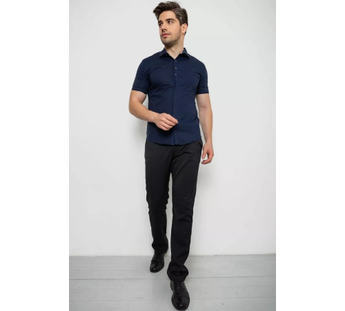 Рубашка мужская, цвет синий, 214R7006