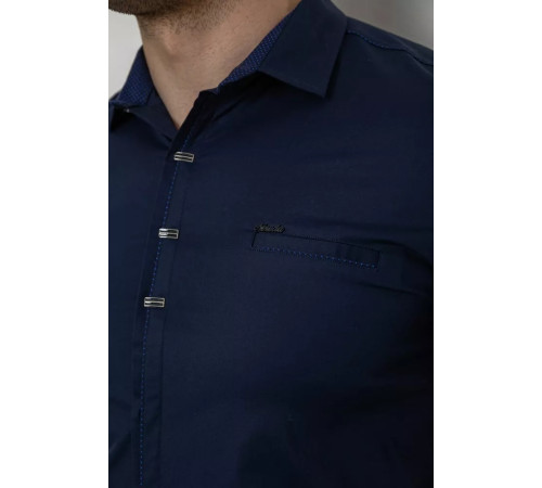 Рубашка мужская, цвет синий, 214R7006