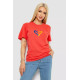 Женская футболка с принтом, цвет коралловый, 238R330