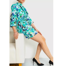 Костюм женский, цвет зелено-синий, 115R0451.